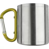   Cana, 200 ml, ø70×80 mm, Everestus, 20FEB15739, Otel inoxidabil, Galben, Argintiu