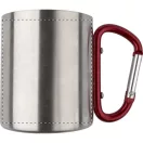 Cana, 200 ml, ø70×80 mm, Everestus, 20FEB15738, Otel inoxidabil, Rosu, Argintiu