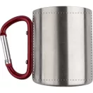 Cana, 200 ml, ø70×80 mm, Everestus, 20FEB15738, Otel inoxidabil, Rosu, Argintiu