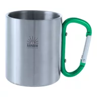   Cana, 200 ml, ø70×80 mm, Everestus, 20FEB15737, Otel inoxidabil, Verde, Argintiu
