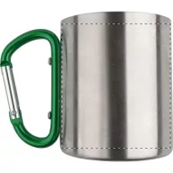   Cana, 200 ml, ø70×80 mm, Everestus, 20FEB15737, Otel inoxidabil, Verde, Argintiu