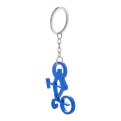   Breloc in forma de bicicleta cu desfacator, 35×57×4 mm, Everestus, 20FEB6724, Aluminiu, Albastru
