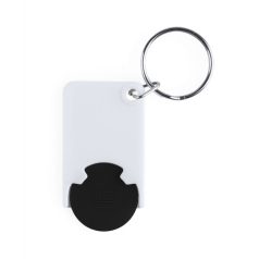   Breloc cu fisa, 28×51×4 mm, Everestus, 20FEB7267, Plastic, Negru
