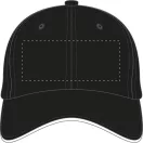 Sapca Baseball, unisex, marime universala adulti, Everestus, 20FEB9906, Bumbac periat, Negru