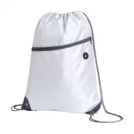   Saculet cu snur tip rucsac, 345×450 mm, Everestus, 20FEB5663, 210D Poliester, Alb