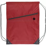   Saculet cu snur tip rucsac, 345×450 mm, Everestus, 20FEB5662, 210D Poliester, Rosu