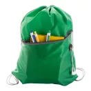 Saculet cu snur tip rucsac, 345×450 mm, Everestus, 20FEB5659, 210D Poliester, Verde