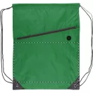 Saculet cu snur tip rucsac, 345×450 mm, Everestus, 20FEB5659, 210D Poliester, Verde