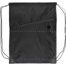 Saculet cu snur tip rucsac, 345×450 mm, Everestus, 20FEB5657, 210D Poliester, Negru