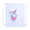 Saculet cu snur tip rucsac, Zebra, 265×325 mm, Everestus, 20FEB5721, 190T Poliester, Alb