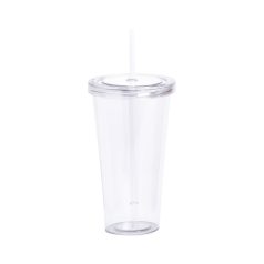  Pahar cu pai, 750 ml, ø100×175 mm, Everestus, 20FEB2026, Plastic, Transparent