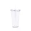 Pahar cu pai, 750 ml, ø100×175 mm, Everestus, 20FEB2026, Plastic, Transparent