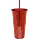 Pahar cu pai, 750 ml, ø100×175 mm, Everestus, 20FEB2025, Plastic, Rosu