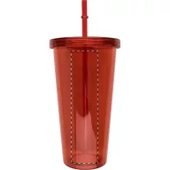   Pahar cu pai, 750 ml, ø100×175 mm, Everestus, 20FEB2025, Plastic, Rosu