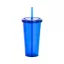 Pahar cu pai, 750 ml, ø100×175 mm, Everestus, 20FEB2023, Plastic, Albastru