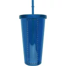 Pahar cu pai, 750 ml, ø100×175 mm, Everestus, 20FEB2023, Plastic, Albastru