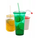 Pahar cu pai, 750 ml, ø100×175 mm, Everestus, 20FEB2024, Plastic, Verde