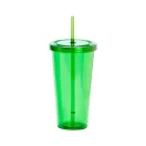 Pahar cu pai, 750 ml, ø100×175 mm, Everestus, 20FEB2024, Plastic, Verde