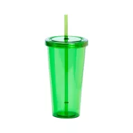   Pahar cu pai, 750 ml, ø100×175 mm, Everestus, 20FEB2024, Plastic, Verde