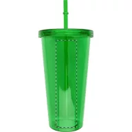   Pahar cu pai, 750 ml, ø100×175 mm, Everestus, 20FEB2024, Plastic, Verde