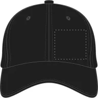   Sapca Baseball, unisex, marime universala adulti, Everestus, 20FEB9897, Bumbac periat, Negru