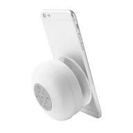  Splashproof bluetooth speaker, ø85×55 mm, Everestus, 20FEB10680, Plastic, Cauciuc, Alb
