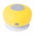 Splashproof bluetooth speaker, ø85×55 mm, Everestus, 20FEB10681, Plastic, Cauciuc, Galben, Alb