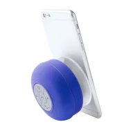   Splashproof bluetooth speaker, ø85×55 mm, Everestus, 20FEB10677, Plastic, Cauciuc, Albastru, Alb