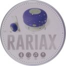 Splashproof bluetooth speaker, ø85×55 mm, Everestus, 20FEB10677, Plastic, Cauciuc, Albastru, Alb