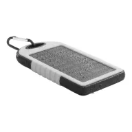   Usb power bank, 75×145×15 mm, Everestus, 20FEB6083, Plastic, Silicon, Alb, Negru