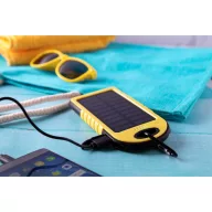   Usb power bank, 75×145×15 mm, Everestus, 20FEB6084, Plastic, Silicon, Galben, Negru