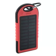   Usb power bank, 75×145×15 mm, Everestus, 20FEB6082, Plastic, Silicon, Rosu, Negru