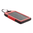 Usb power bank, 75×145×15 mm, Everestus, 20FEB6082, Plastic, Silicon, Rosu, Negru
