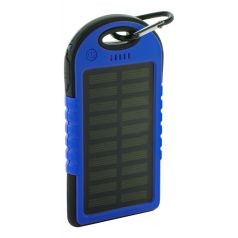   Usb power bank, 75×145×15 mm, Everestus, 20FEB6080, Plastic, Silicon, Albastru, Negru