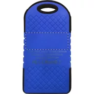  Usb power bank, 75×145×15 mm, Everestus, 20FEB6080, Plastic, Silicon, Albastru, Negru