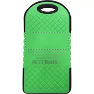   Usb power bank, 75×145×15 mm, Everestus, 20FEB6081, Plastic, Silicon, Verde, Negru