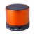 Bluetooth speaker, ø59×50 mm, Everestus, 20FEB10653, Metal, Plastic, Portocaliu, Negru
