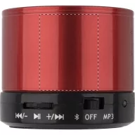   Bluetooth speaker, ø59×50 mm, Everestus, 20FEB10654, Metal, Plastic, Rosu, Negru