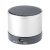 Bluetooth speaker, ø59×50 mm, Everestus, 20FEB10655, Metal, Plastic, Argintiu, Negru