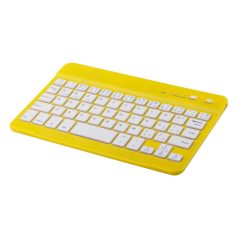   Bluetooth keyboard, 200×6×125 mm, Everestus, 20FEB4161, Plastic, Galben, Alb