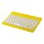 Bluetooth keyboard, 200×6×125 mm, Everestus, 20FEB4161, Plastic, Galben, Alb