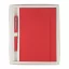 Set agenda si pix, 240×197×22 mm, Everestus, 20FEB10261, Piele ecologica, Rosu