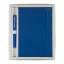 Set agenda si pix, 240×197×22 mm, Everestus, 20FEB10260, Piele ecologica, Albastru