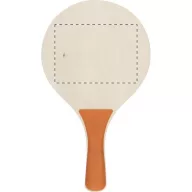   Tenis de plaja, 190×330 mm, Everestus, 20FEB3584, Lemn, Plastic, Portocaliu