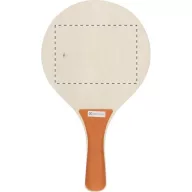   Tenis de plaja, 190×330 mm, Everestus, 20FEB3584, Lemn, Plastic, Portocaliu