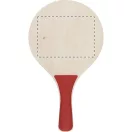 Tenis de plaja, 190×330 mm, Everestus, 20FEB3585, Lemn, Plastic, Rosu