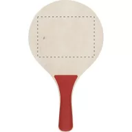   Tenis de plaja, 190×330 mm, Everestus, 20FEB3585, Lemn, Plastic, Rosu
