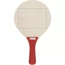 Tenis de plaja, 190×330 mm, Everestus, 20FEB3585, Lemn, Plastic, Rosu