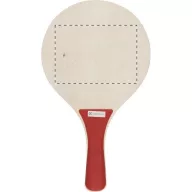   Tenis de plaja, 190×330 mm, Everestus, 20FEB3585, Lemn, Plastic, Rosu
