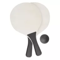   Tenis de plaja, 190×330 mm, Everestus, 20FEB3581, Lemn, Plastic, Negru